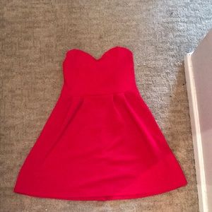 Red cocktail dress